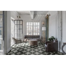 Isabella Matt Grey & Green Square Porcelain Tile